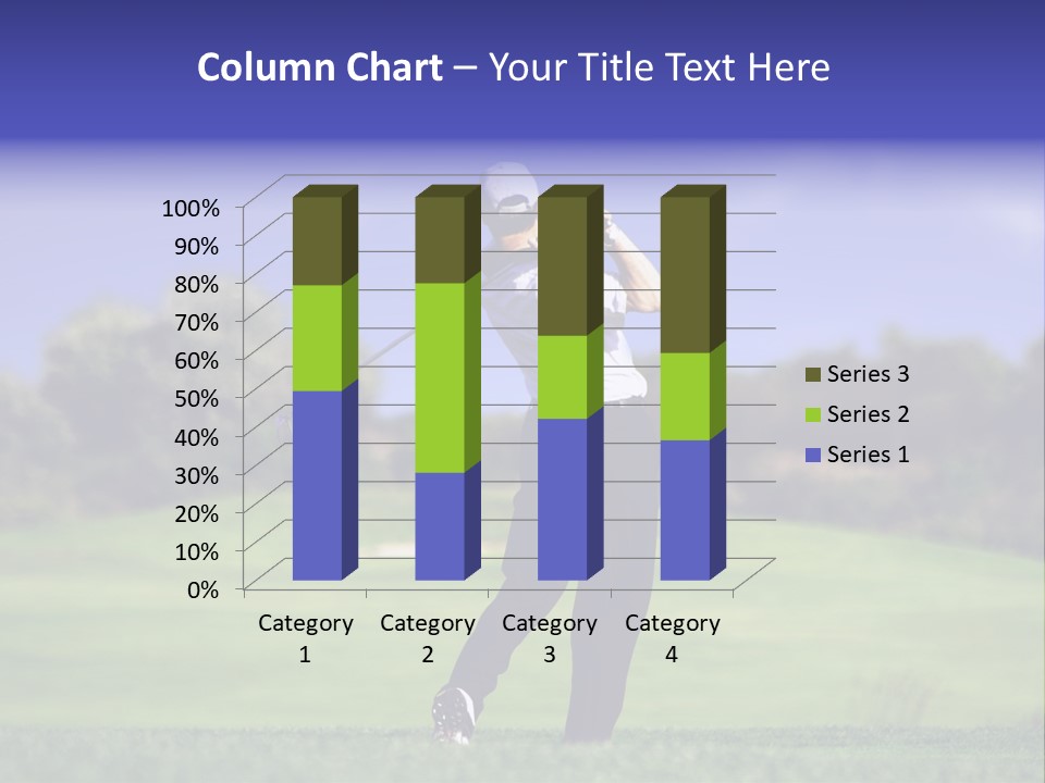 Outdoor Man Swing PowerPoint Template