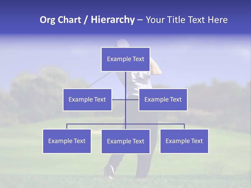 Outdoor Man Swing PowerPoint Template