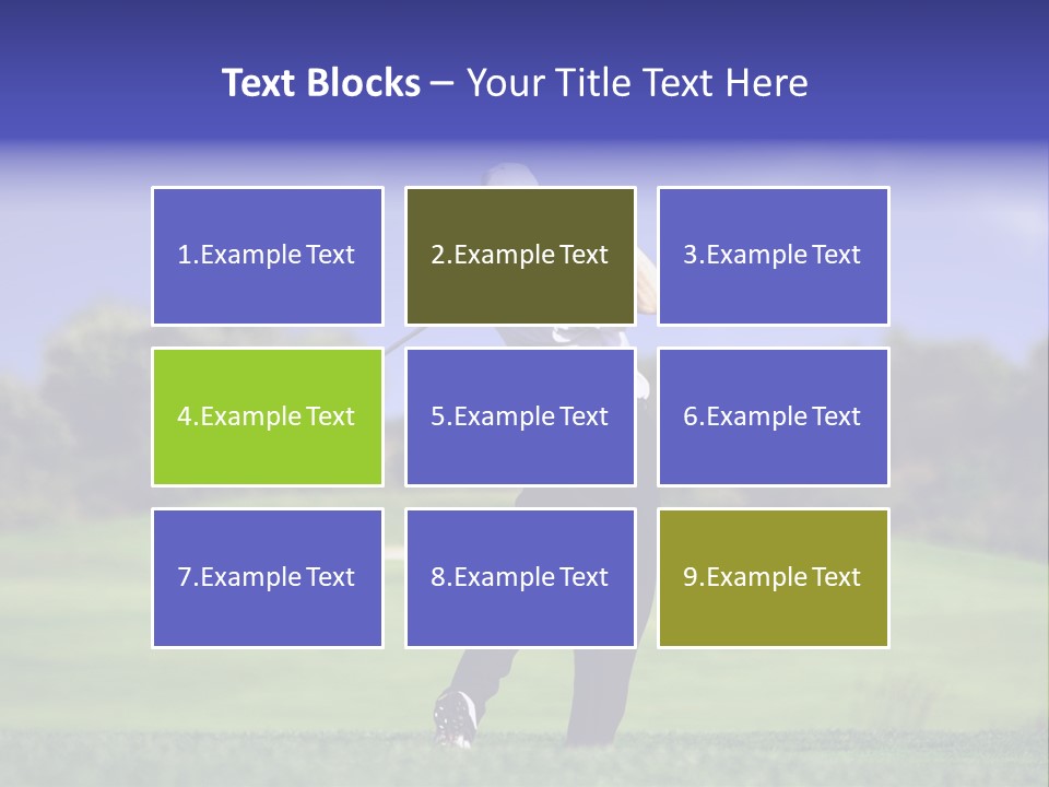 Outdoor Man Swing PowerPoint Template