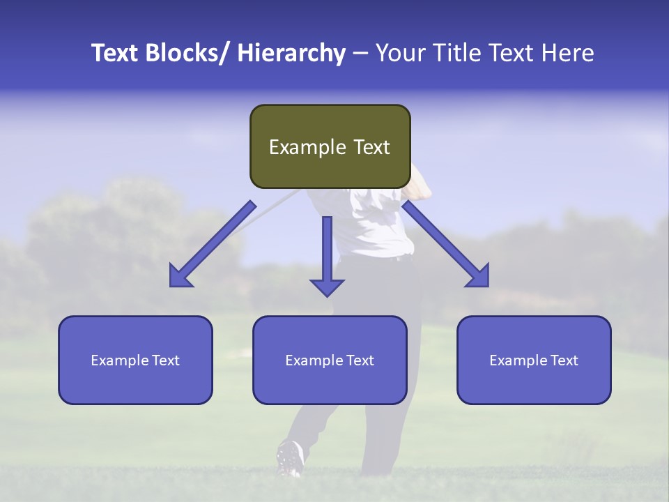 Outdoor Man Swing PowerPoint Template