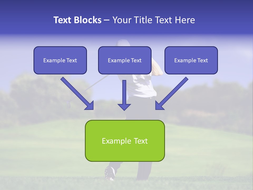 Outdoor Man Swing PowerPoint Template