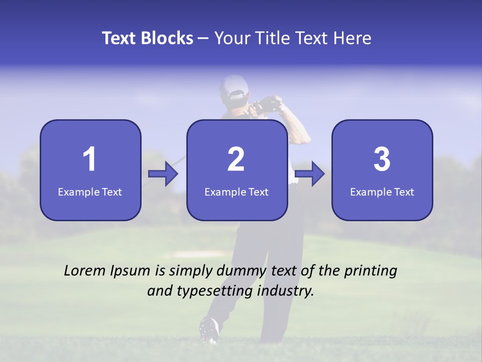 Outdoor Man Swing PowerPoint Template