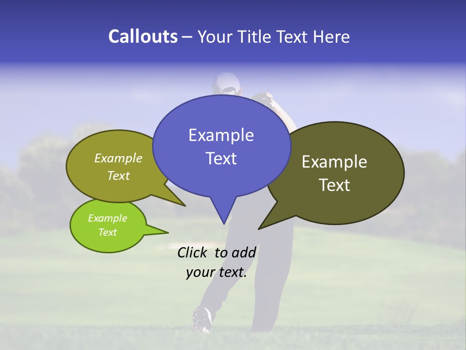 Outdoor Man Swing PowerPoint Template