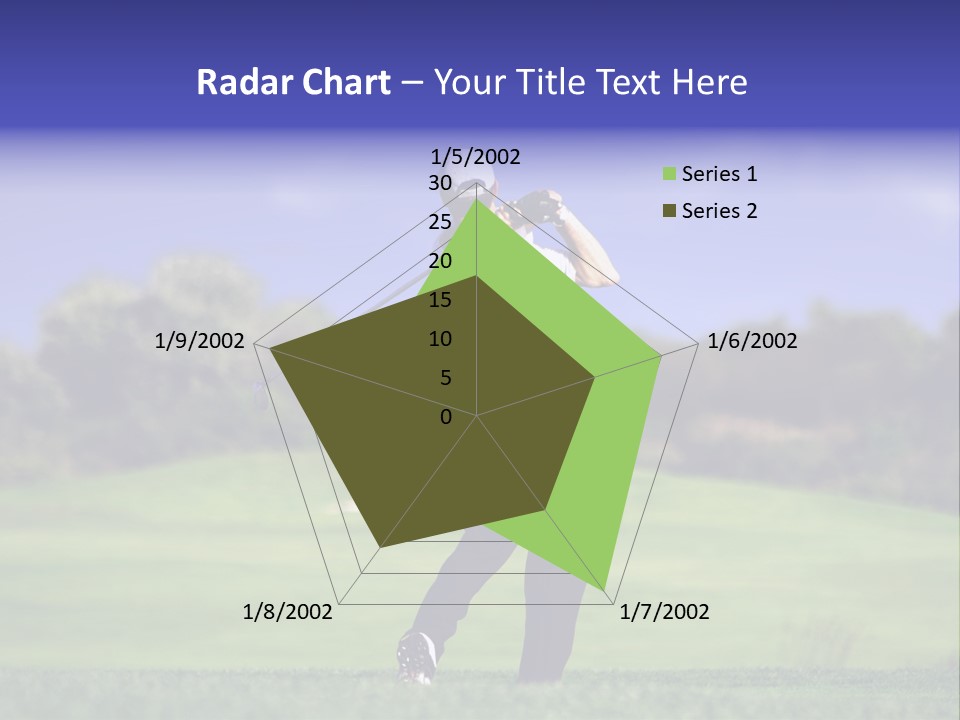 Outdoor Man Swing PowerPoint Template