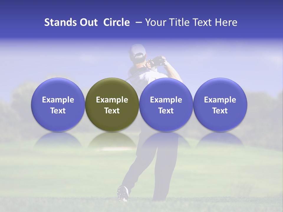 Outdoor Man Swing PowerPoint Template