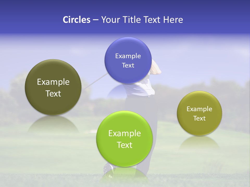 Outdoor Man Swing PowerPoint Template