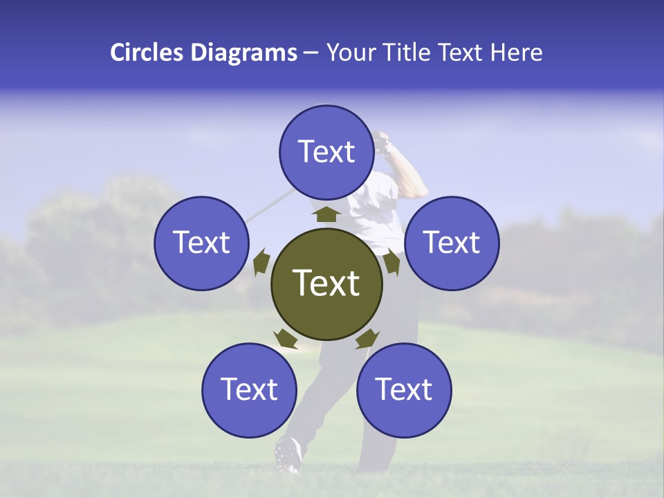 Outdoor Man Swing PowerPoint Template