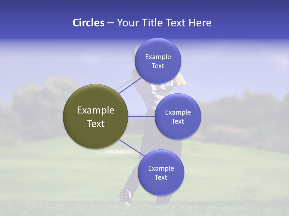 Outdoor Man Swing PowerPoint Template