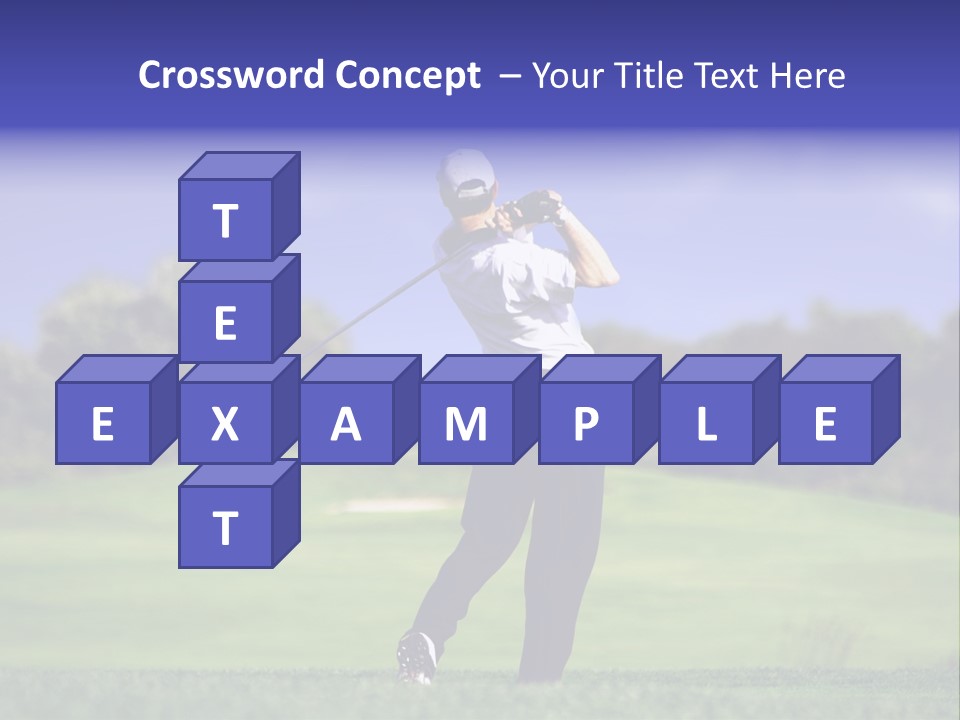 Outdoor Man Swing PowerPoint Template