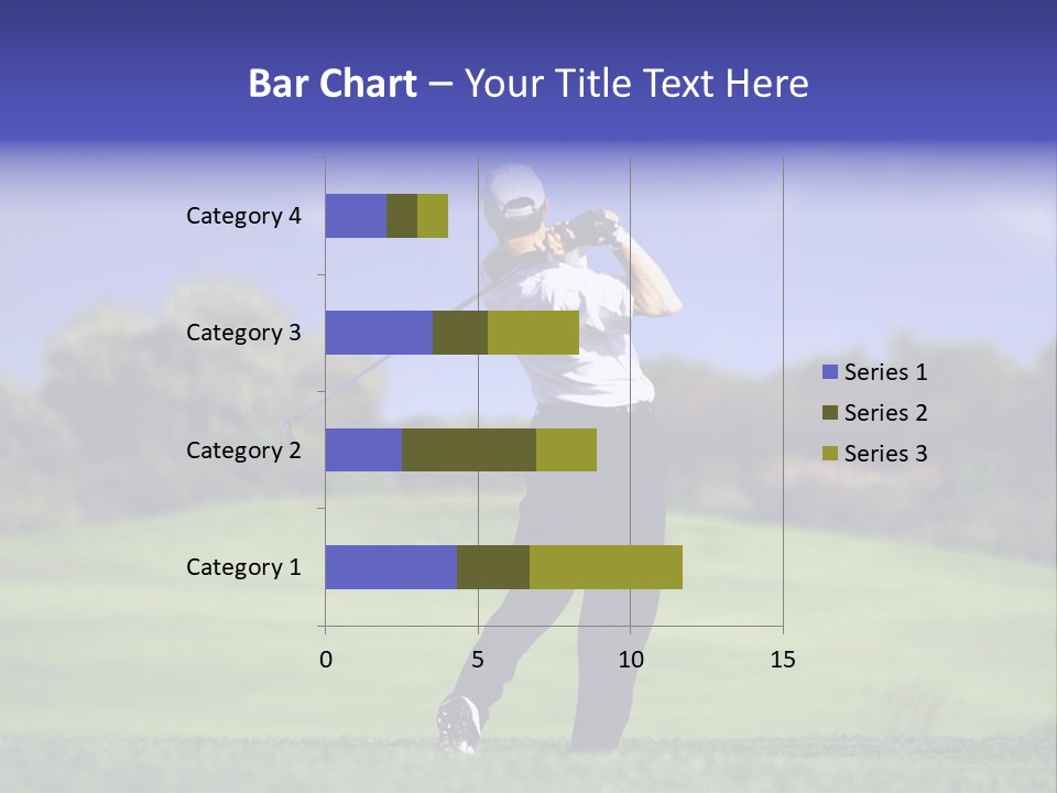 Outdoor Man Swing PowerPoint Template