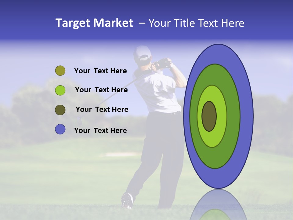 Outdoor Man Swing PowerPoint Template