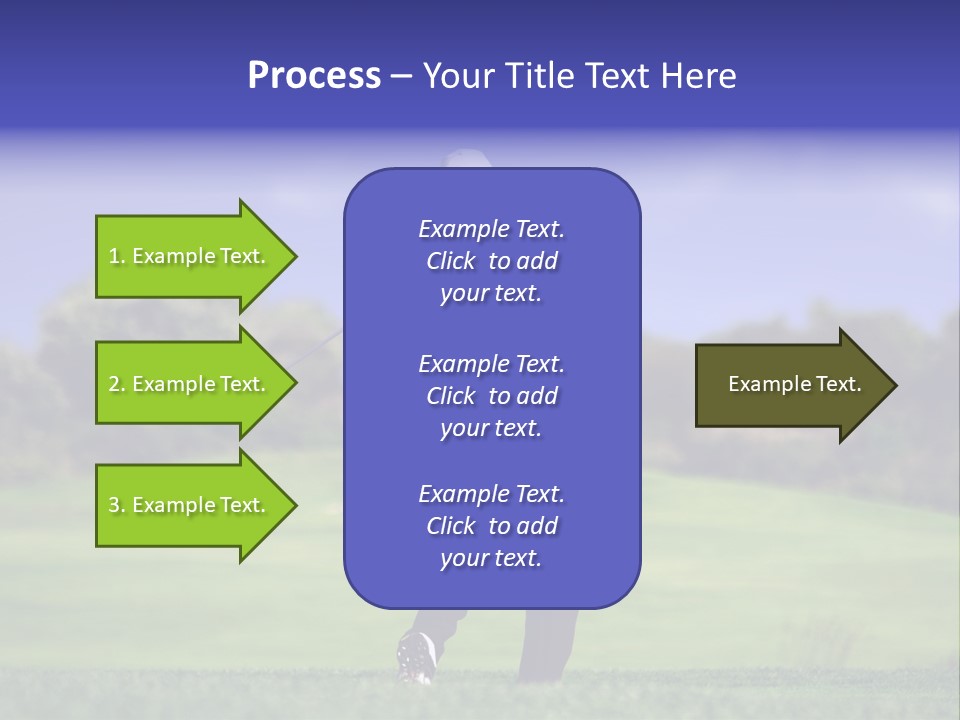 Outdoor Man Swing PowerPoint Template