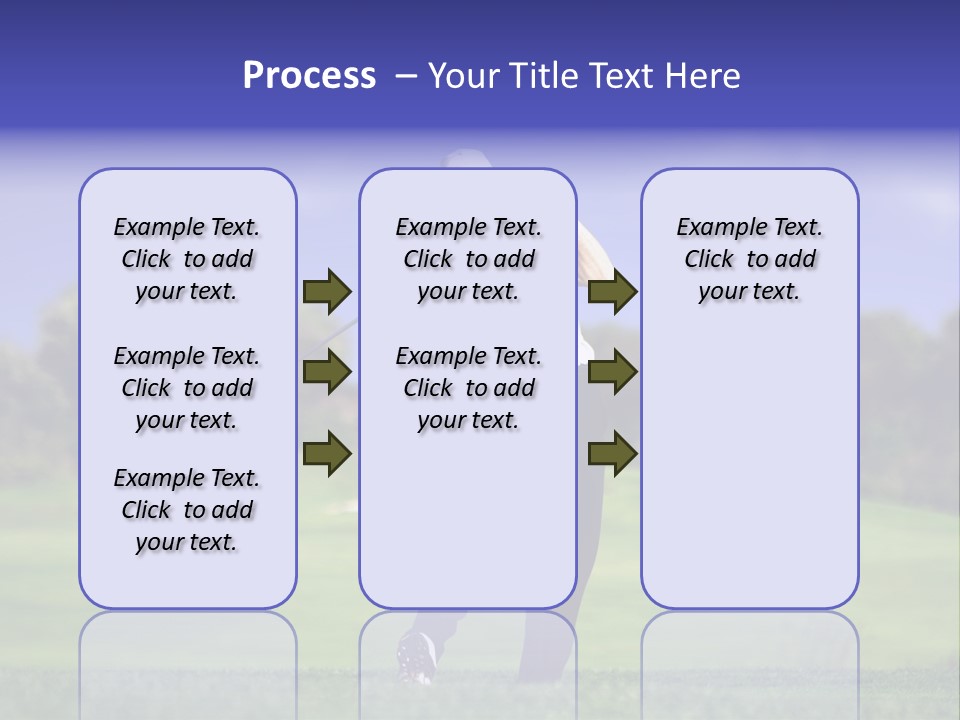 Outdoor Man Swing PowerPoint Template