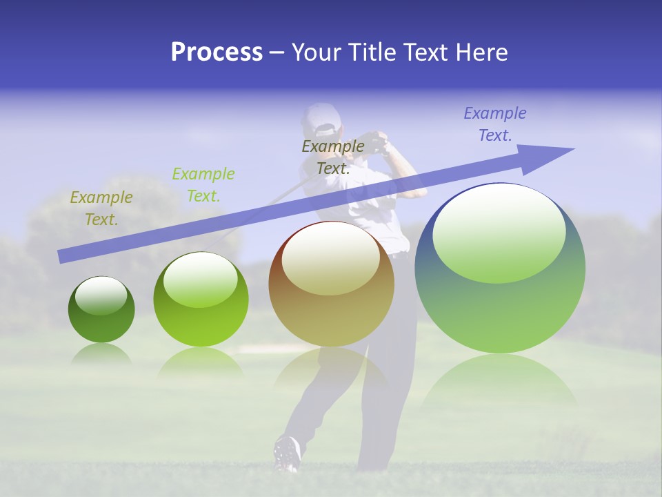 Outdoor Man Swing PowerPoint Template