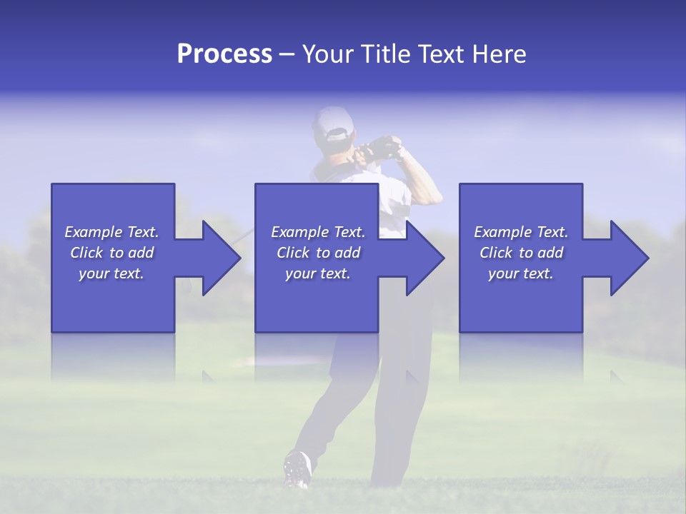 Outdoor Man Swing PowerPoint Template