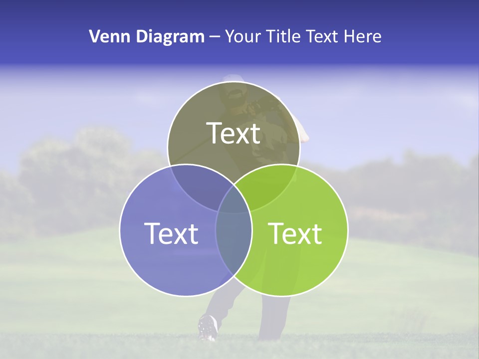 Outdoor Man Swing PowerPoint Template