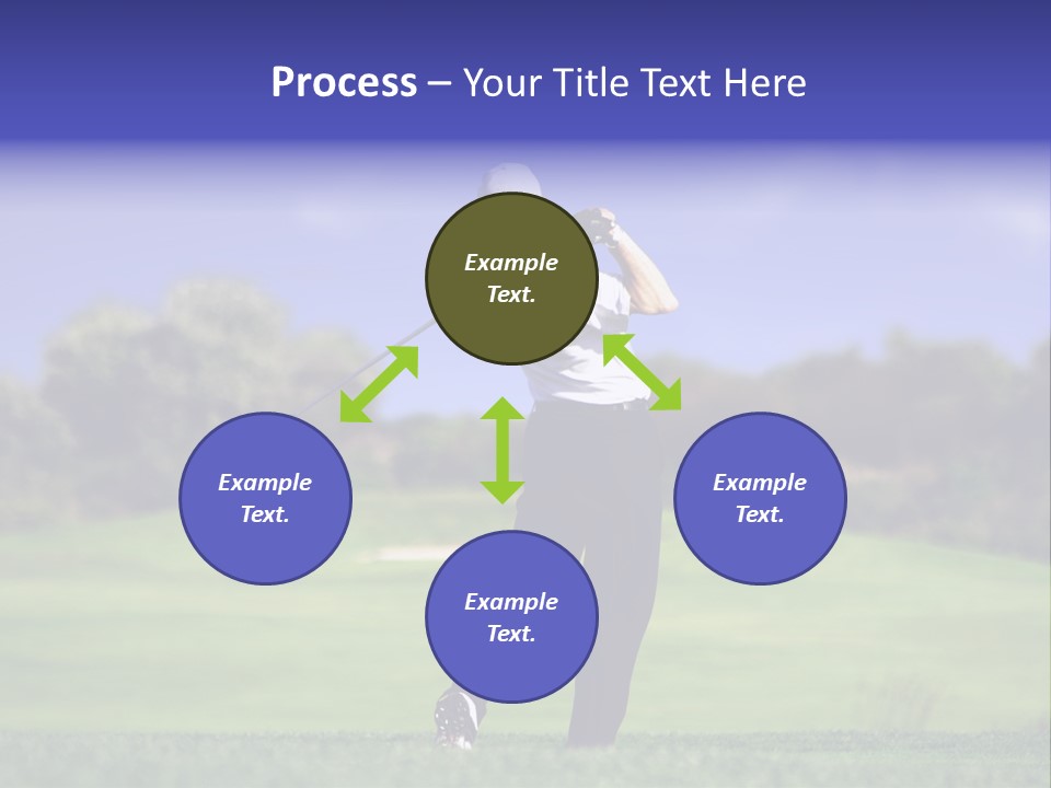 Outdoor Man Swing PowerPoint Template