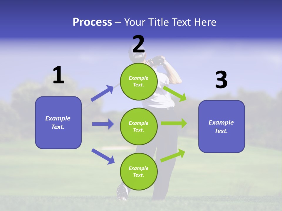 Outdoor Man Swing PowerPoint Template