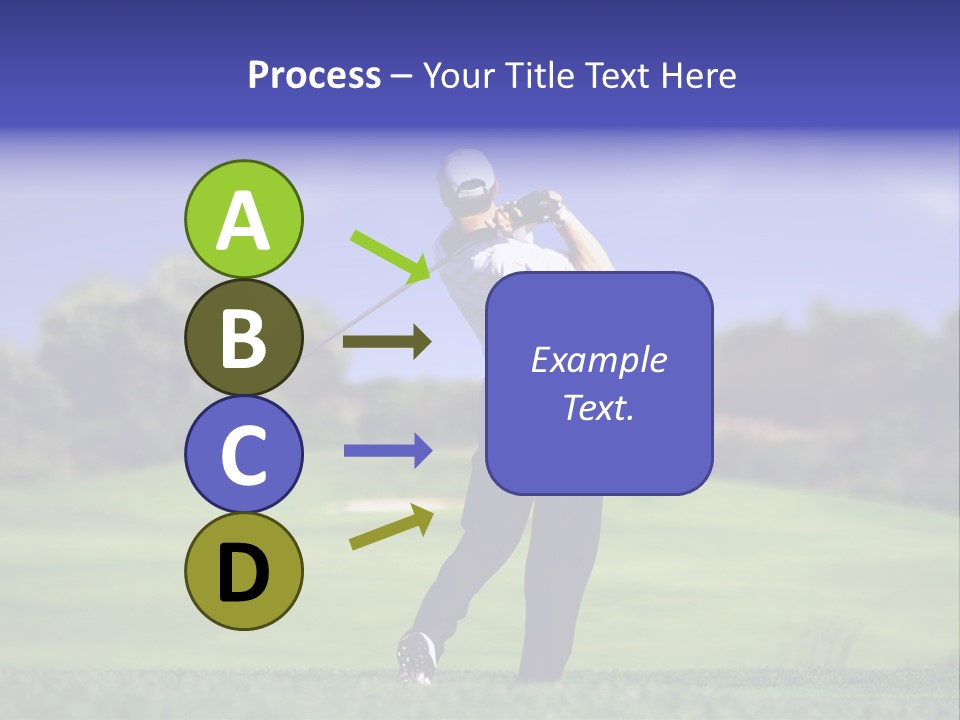 Outdoor Man Swing PowerPoint Template