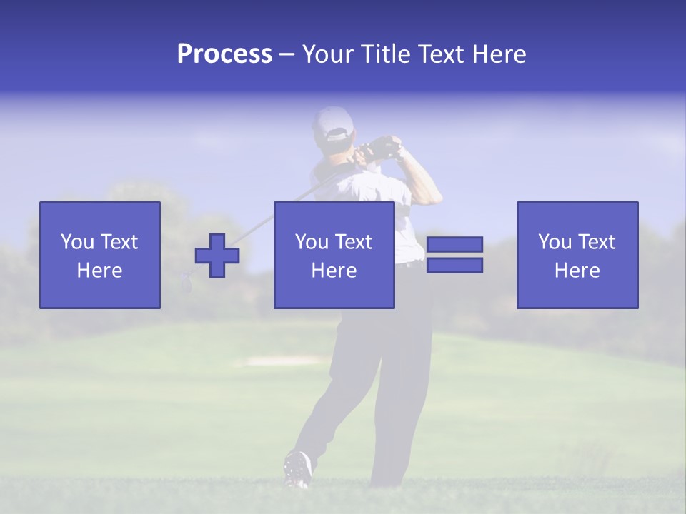 Outdoor Man Swing PowerPoint Template