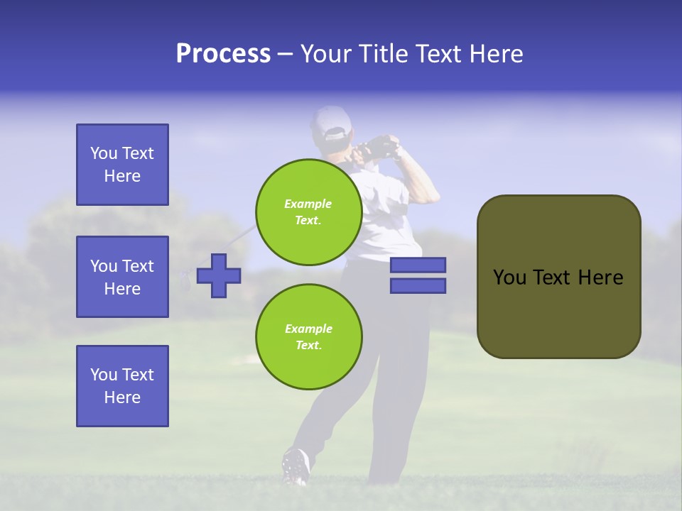 Outdoor Man Swing PowerPoint Template