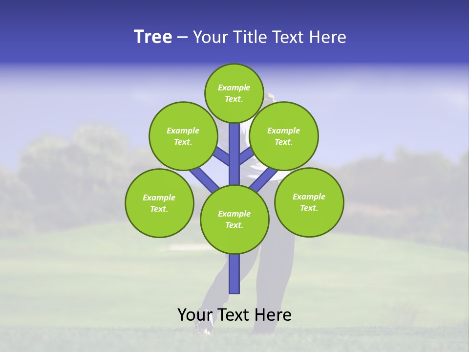 Outdoor Man Swing PowerPoint Template