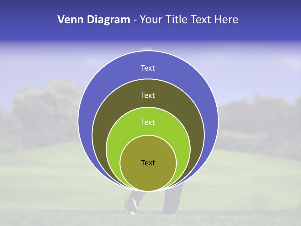 Outdoor Man Swing PowerPoint Template