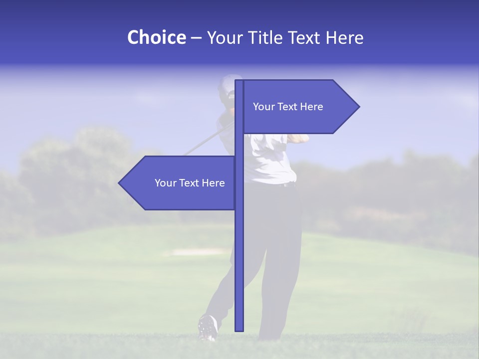 Outdoor Man Swing PowerPoint Template