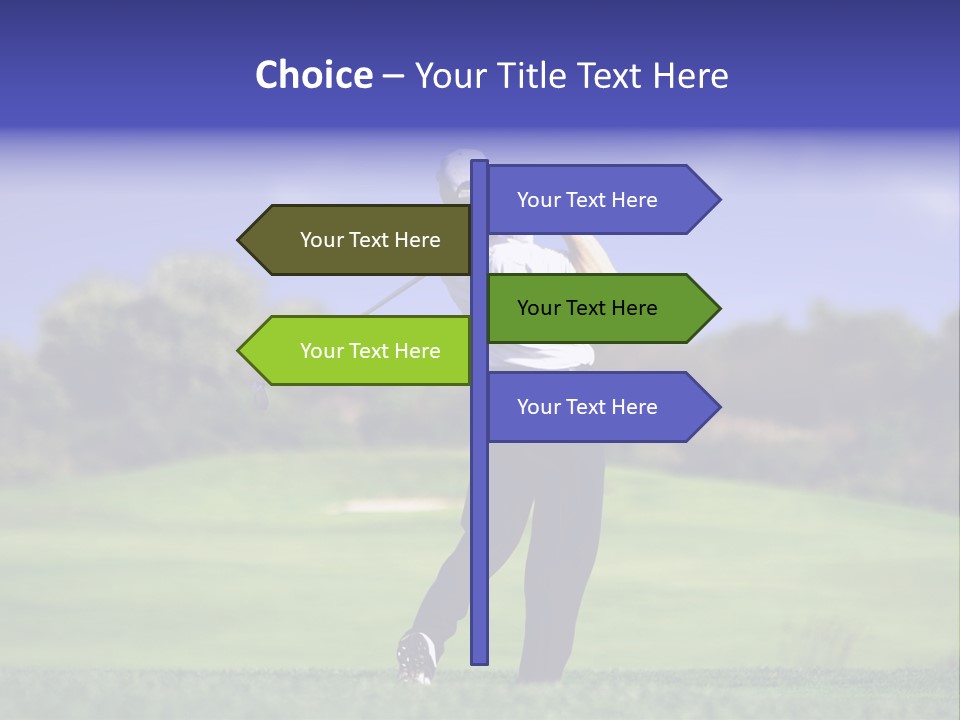 Outdoor Man Swing PowerPoint Template