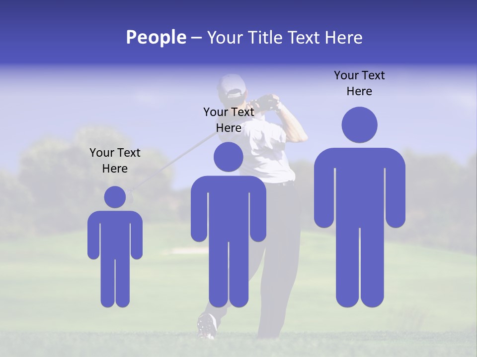 Outdoor Man Swing PowerPoint Template