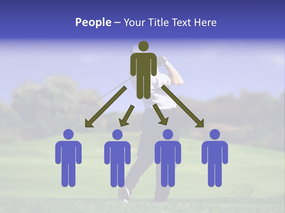 Outdoor Man Swing PowerPoint Template