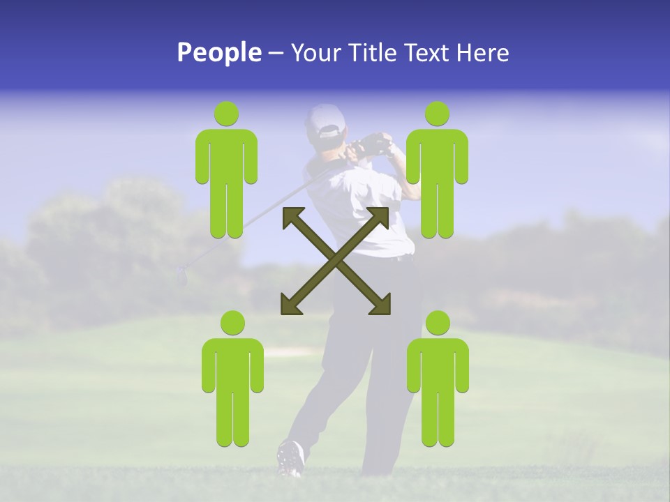 Outdoor Man Swing PowerPoint Template