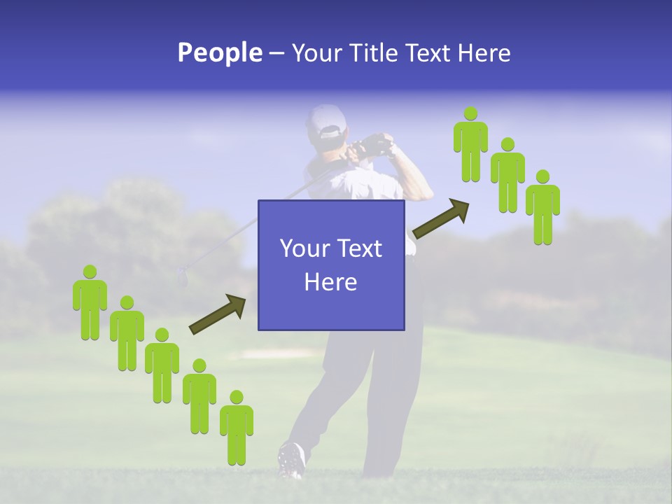 Outdoor Man Swing PowerPoint Template