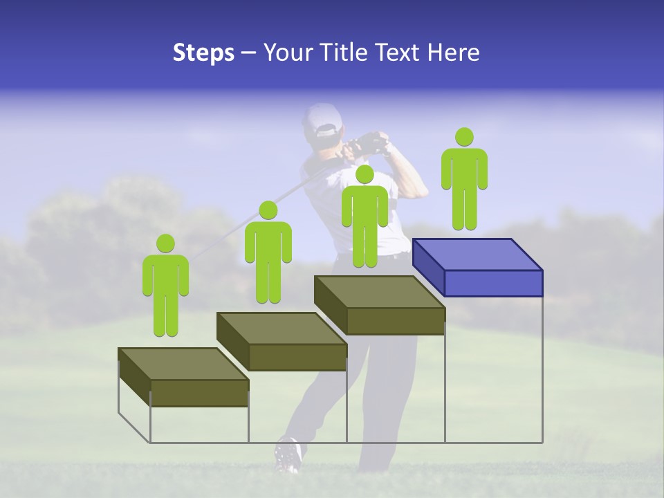 Outdoor Man Swing PowerPoint Template