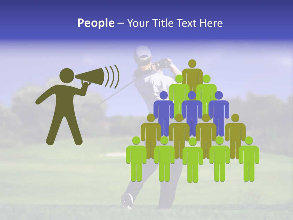 Outdoor Man Swing PowerPoint Template