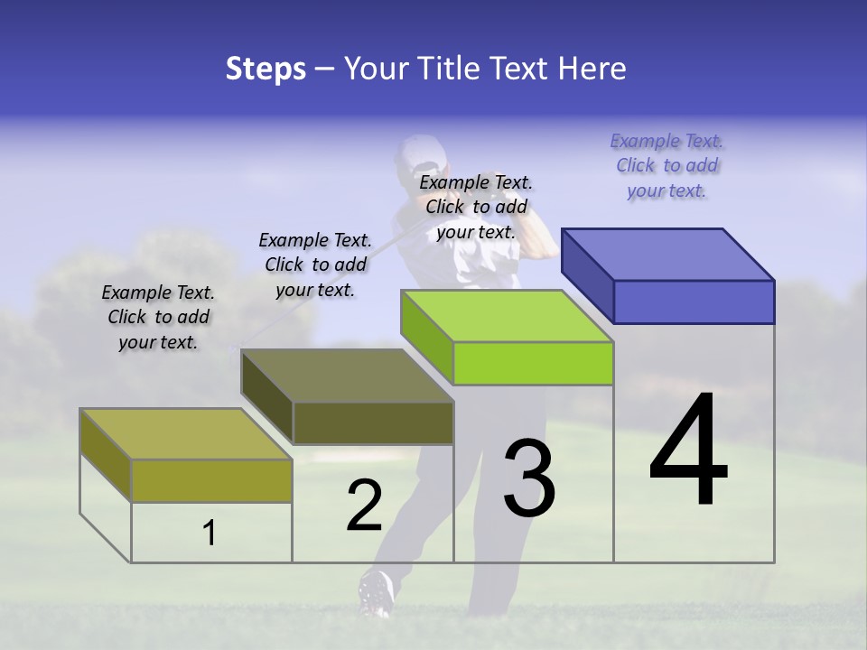 Outdoor Man Swing PowerPoint Template