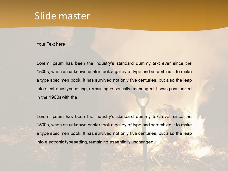 Toil Dusk Farm PowerPoint Template