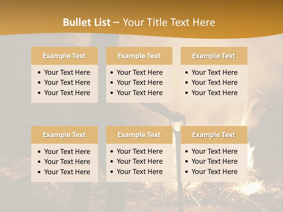 Toil Dusk Farm PowerPoint Template