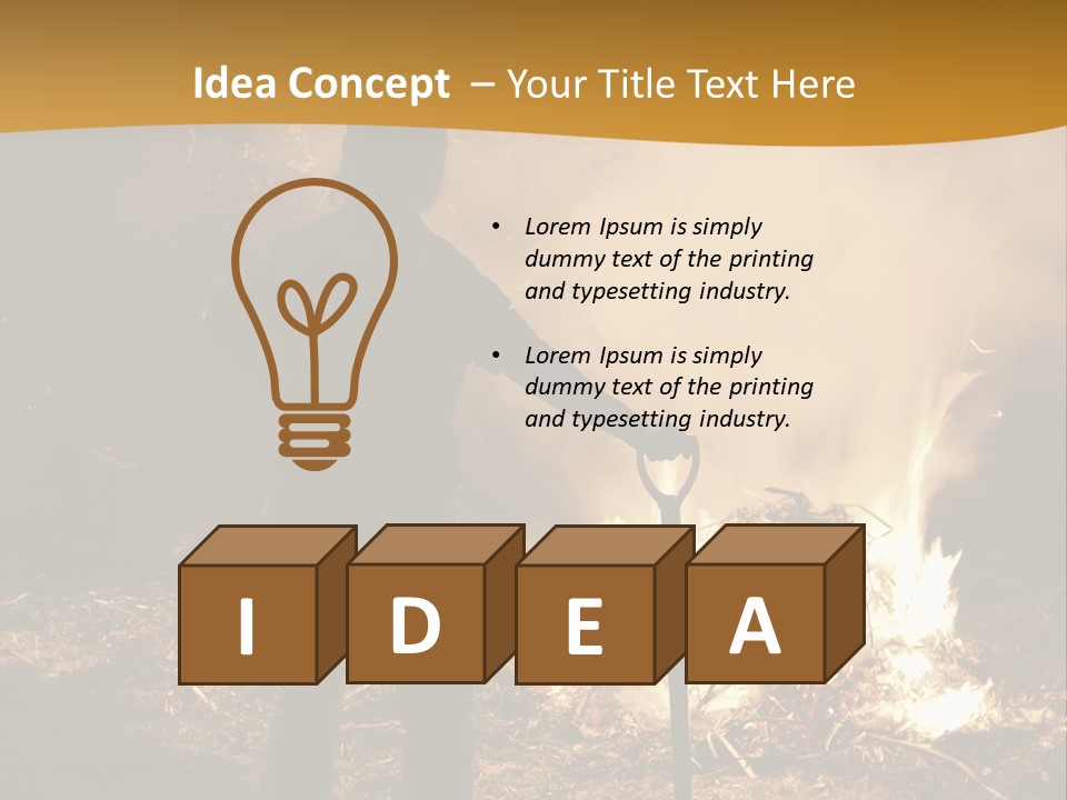 Toil Dusk Farm PowerPoint Template