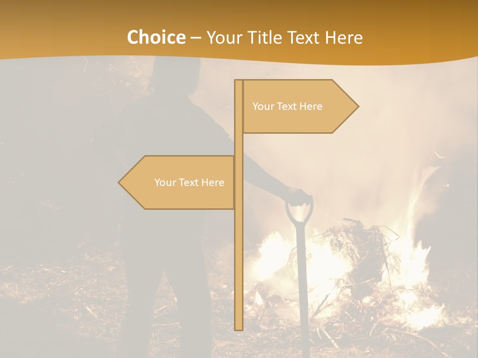 Toil Dusk Farm PowerPoint Template