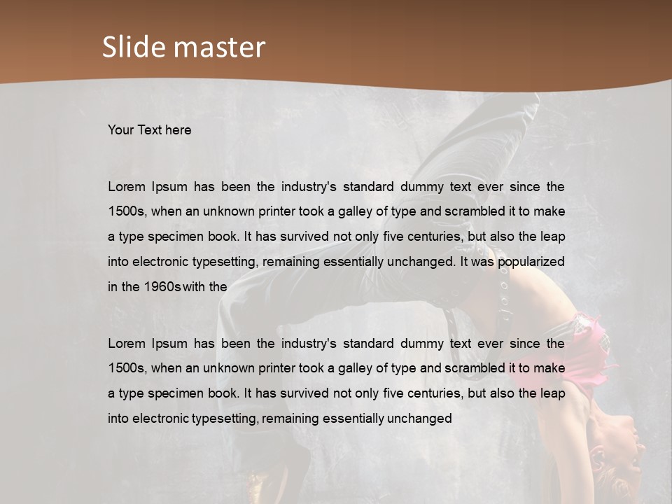 Moving Exercise Stretching PowerPoint Template