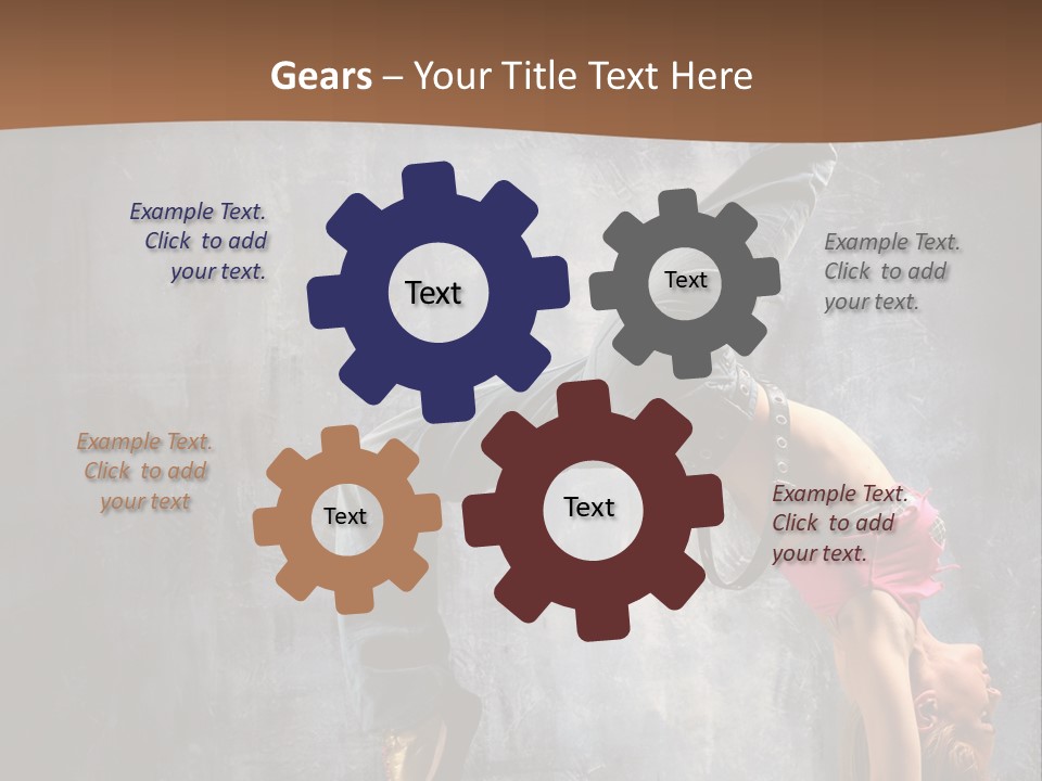 Moving Exercise Stretching PowerPoint Template