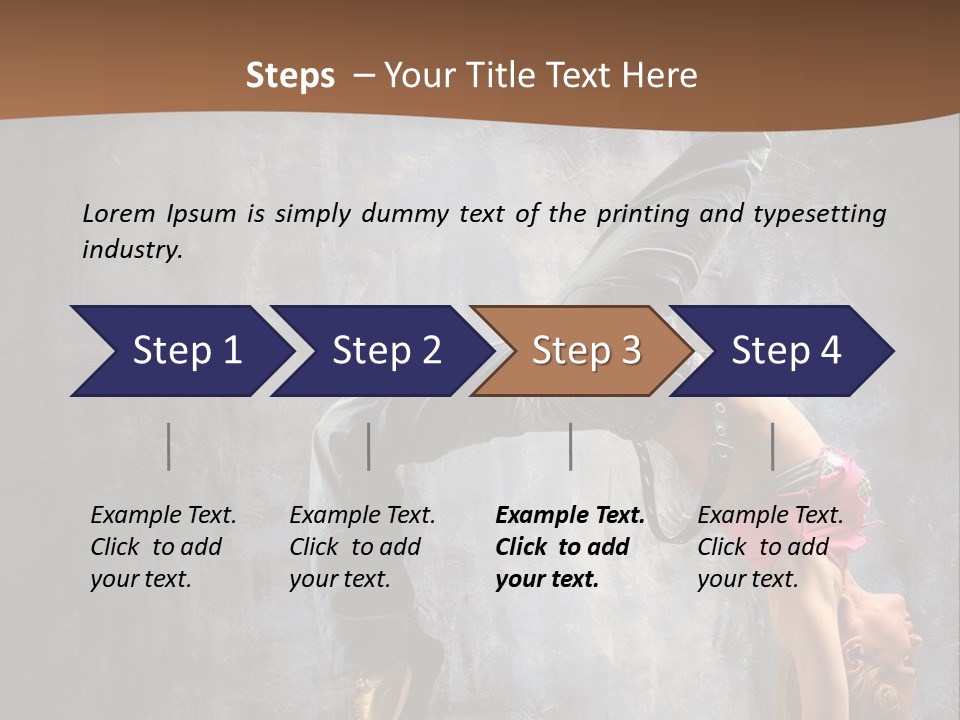 Moving Exercise Stretching PowerPoint Template