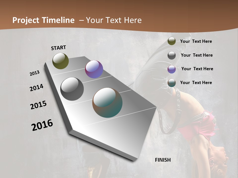 Moving Exercise Stretching PowerPoint Template