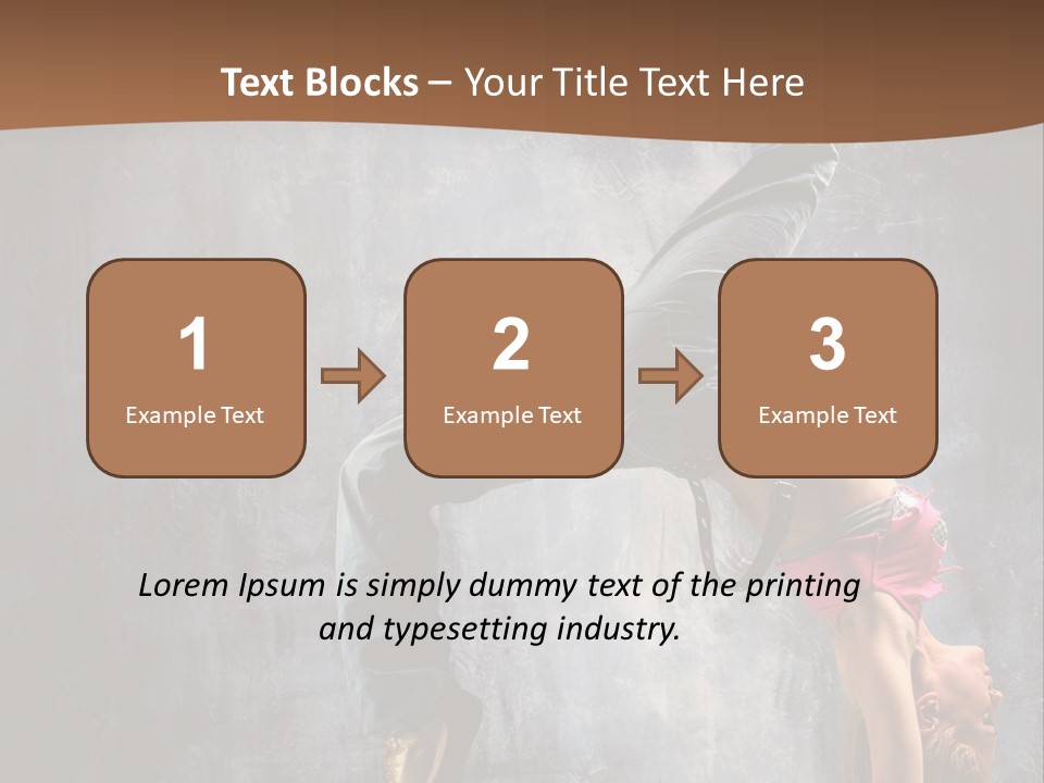Moving Exercise Stretching PowerPoint Template