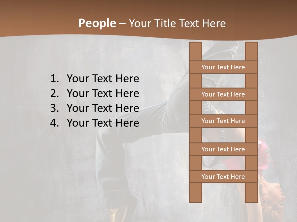 Moving Exercise Stretching PowerPoint Template