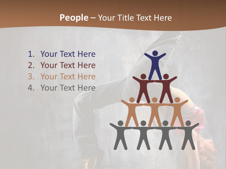 Moving Exercise Stretching PowerPoint Template