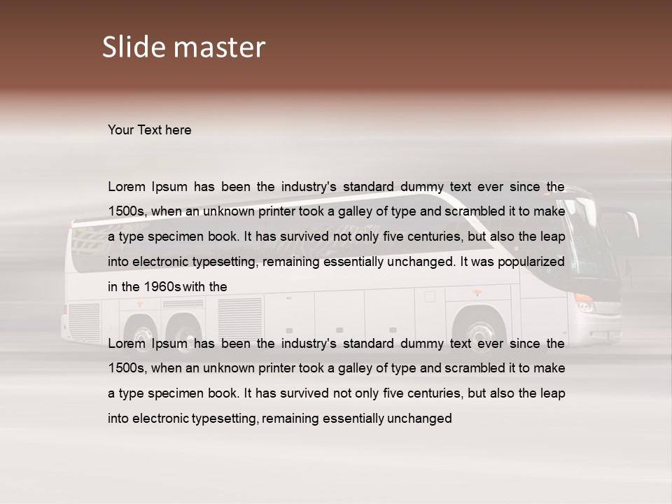 Speed Vehicle Public PowerPoint Template