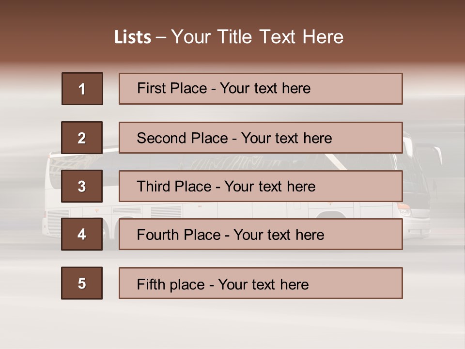 Speed Vehicle Public PowerPoint Template