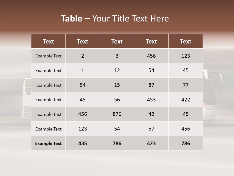 Speed Vehicle Public PowerPoint Template